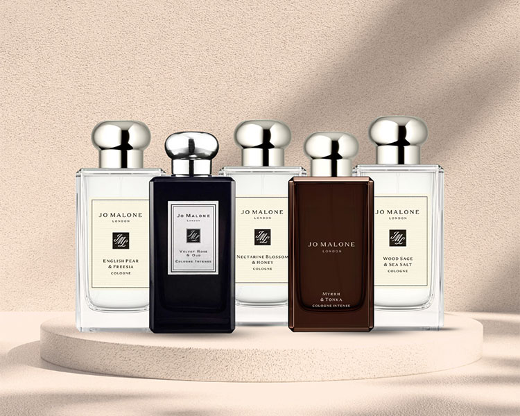 A collection of Jo Malone's fragrances