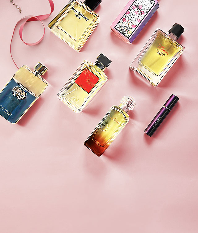 Perfume bottles with an authentic label
