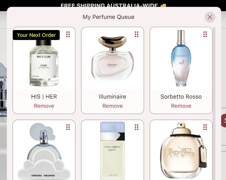 New perfume queue