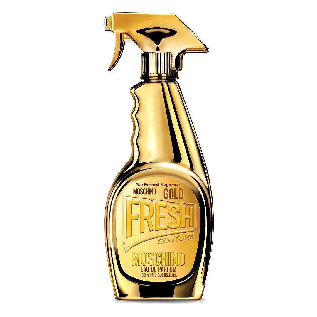 Bottle of Moschino Gold Fresh Couture