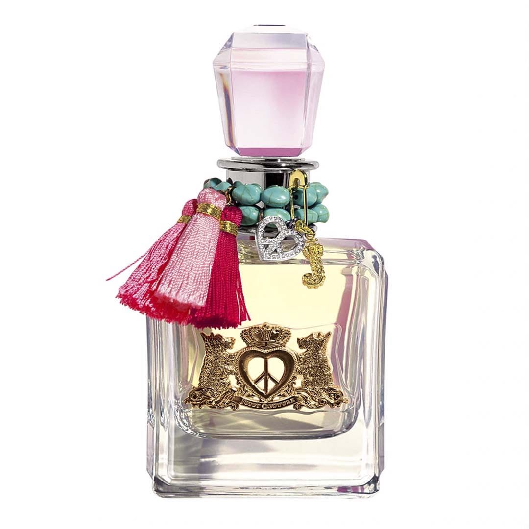 Bottle of Juicy Couture Peace, Love & Juicy Couture