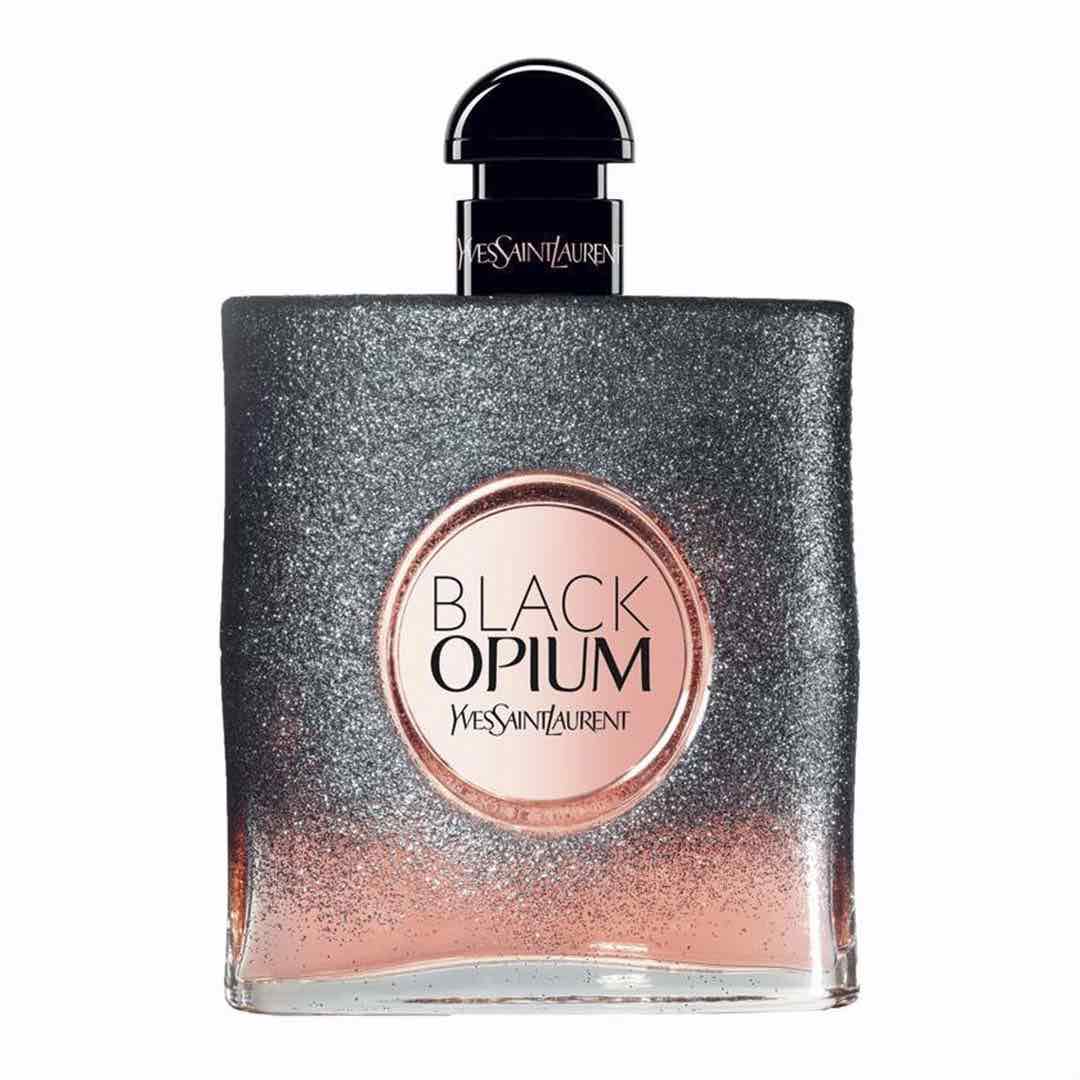 Bottle of YSL Black Opium Floral Shock